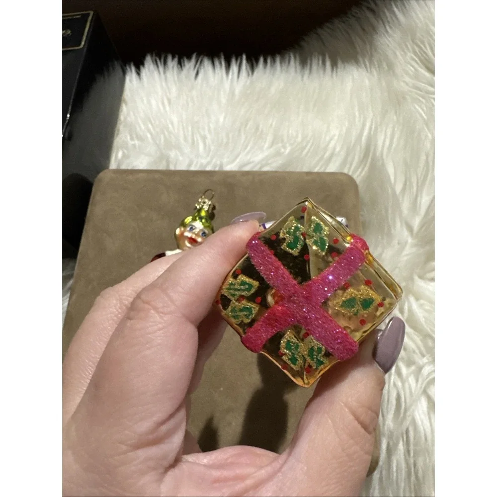christopher radko lot of 2 Mary Mischief elf christmas ornaments VNTG 2000 w box